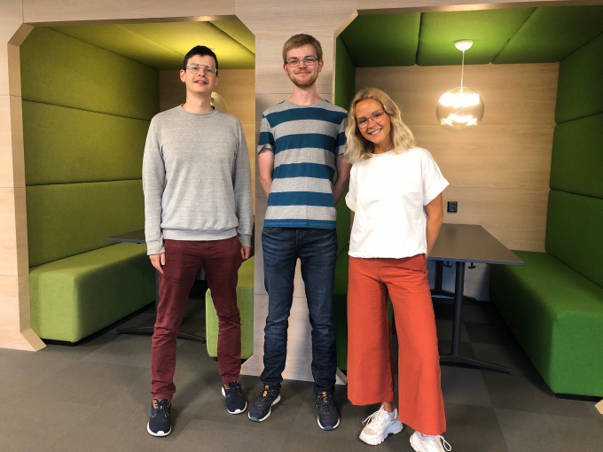 Sindre, Bjørnar og Vilde - Norkart sommer20