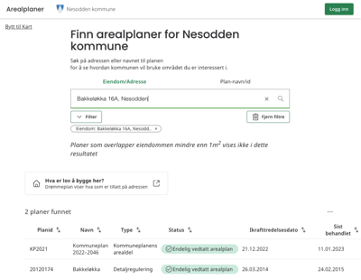 arealplaner Nesodden