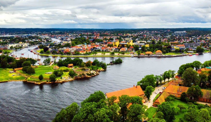 Oversiktsbilde av Fredrikstad