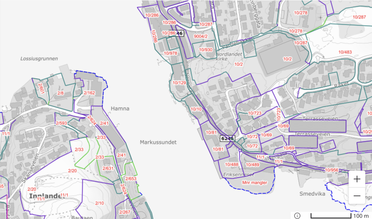 Eiendomskart fra Norkart datatjenester