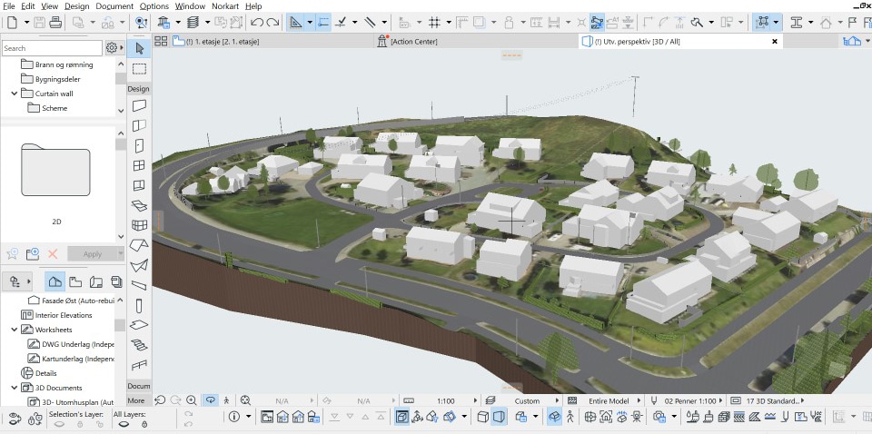 Komplett 2D og 3D, rett inn i Archicad