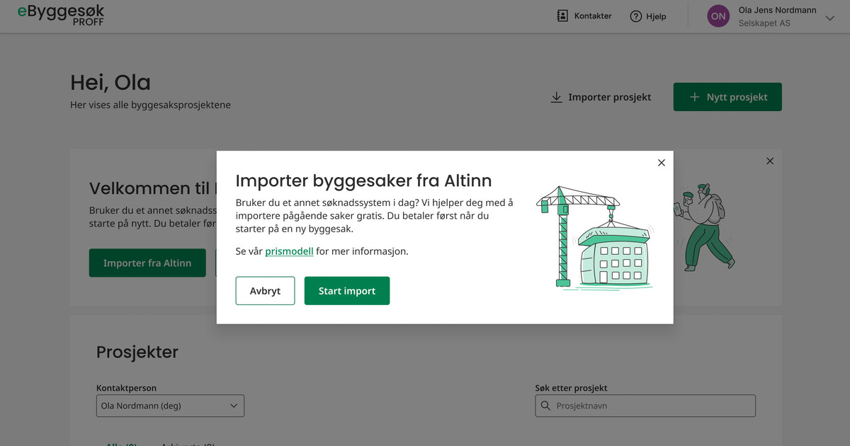 Vi gjør det enkelt å bytte til eByggesøk Proff